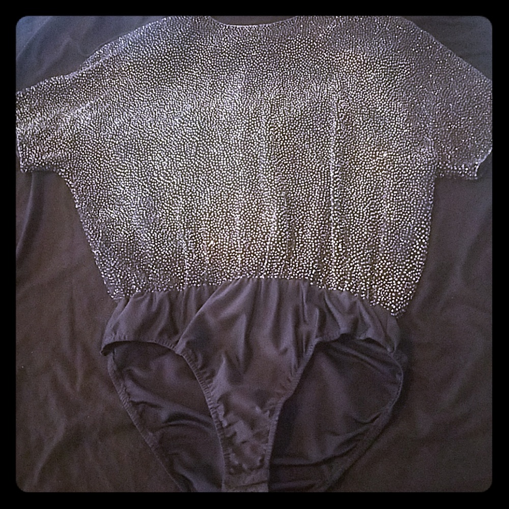 80's Cassini beaded body suit